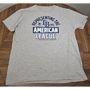 Tampa Bay Rays American League Champion T-Shirt‎ 2020. Fantatic Mens Size XL